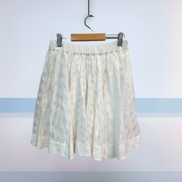 Anthropologie White A-Line Skirt - Picture 5 of 6